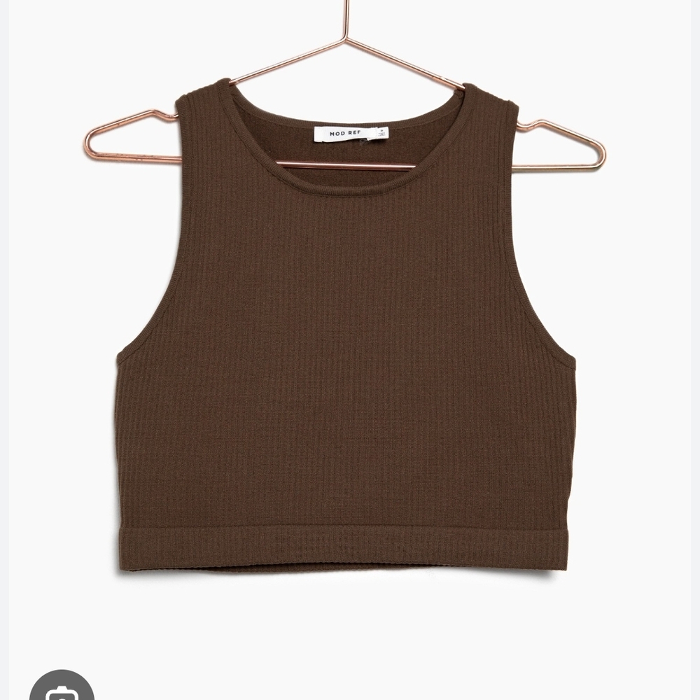 Mod Ref, Bown Sleeveless Ribbed Top - Picture 3 of 3